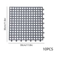thumbnail image 3 of LACKUST Interlocking Floor Tiles 10 Pack, Non-Slip Drainage Mats with Holes, Waterproof PVC Modular Flooring for Bathroom Shower Garage Basement, 3 of 8