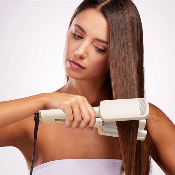 Momihoom Curling Iron Hair Crimper, Ionic Deep Waver Hair Curler Too, Fast Heating, Anti-Scald, Dual Voltage, 4 Temp Adjustable Curling Wand