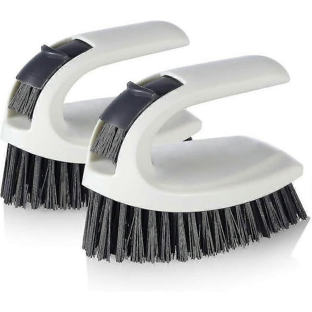 Scrub Brush - Cleaning Brush For Bathroom, Showers, Tiles, Seams, Sinks, Multi-purpose Heavy Duty Scrub Brush (2 Pa)