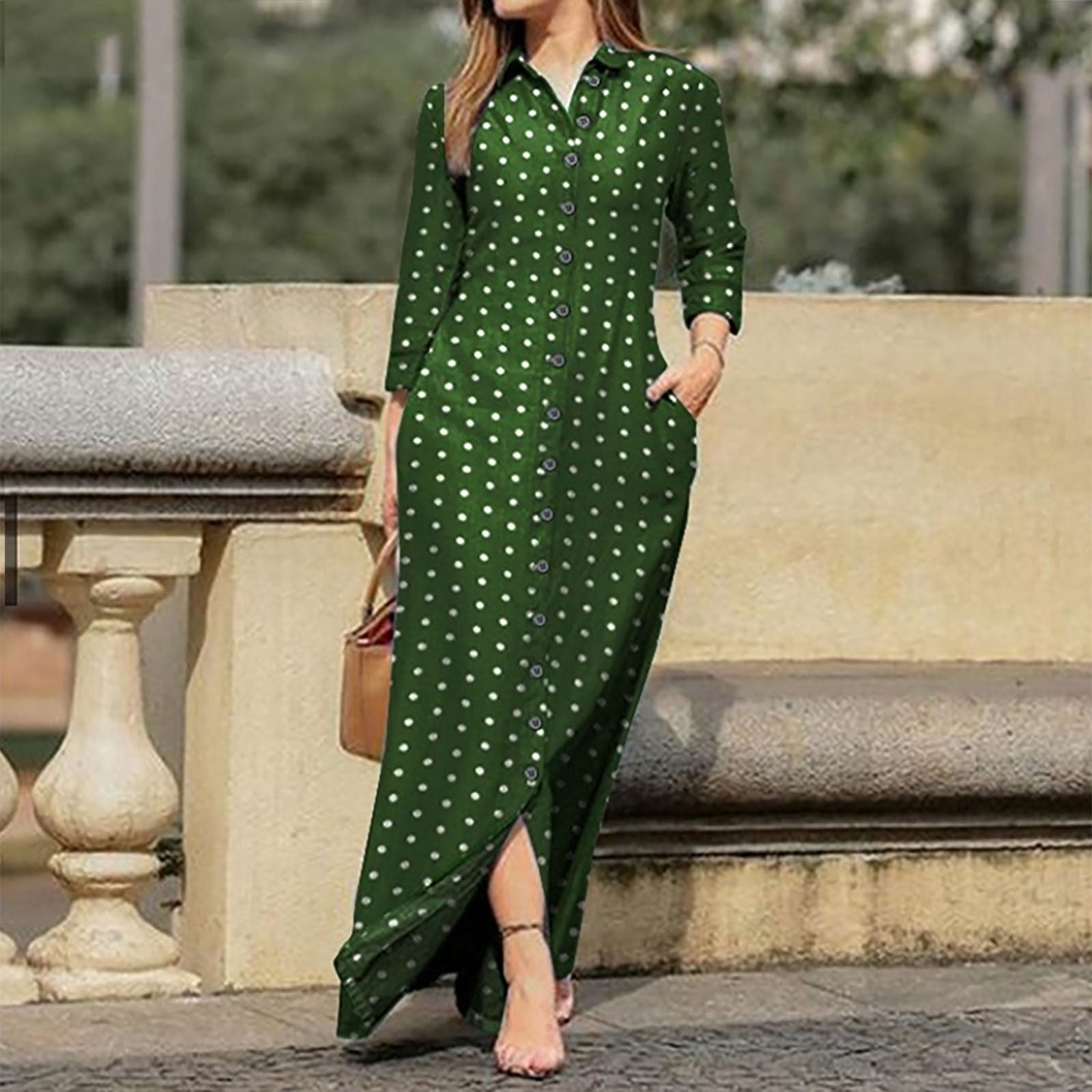 Casual Turn-down Collar Long Sleeve 