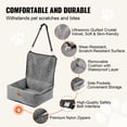 thumbnail image 3 of VEVOR Dog Car Seat, Dog Booster Seat for Car with A Storage Pocket, Clip-On Safety Leash, Sponge and PP Cotton Filling, Dog Car Bed for Small & Medium Dog up to 40lbs, Gray, 3 of 9