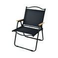 thumbnail image 1 of Silla plegable portátil Sunnimix Silla de playa baja para acampar negro L grande, 1 of 8