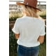 thumbnail image 1 of ABPHQTO Camiseta de manga corta con estampado de cruz y patrón occidental blanco para mujer, 1 of 5