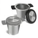 thumbnail image 1 of Infusores de té de malla fina, 2 coladores de té grandes para té, infusor de té de acero inoxidable con asas de silicona resistentes al calor, 1 of 7