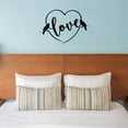 thumbnail image 1 of VWAQ Love Birds Vinyl Wall Decal Marriage Quote Heart of The Home Family Wall Decor Sticker, 1 of 1