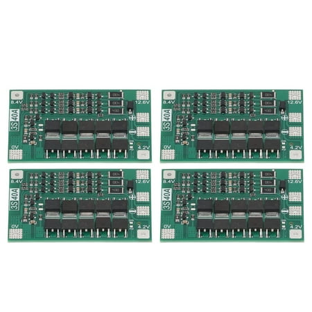 

Lithium Battery Equalizer 4Pcs PCB Lithium Battery Protection Plate 40A Portable Accurate Detection For Electric Drill
