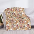 thumbnail image 3 of Yiaed Seashells Print Blanket Throw Blanket Soft Cozy Flannel Blanket for Home Bed Sofa Couch Chair-40"x30", 3 of 6