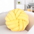 thumbnail image 3 of YAOMOBB Handmade Throw Pillows Breathable Knot Pillow Ball Round Handmade Throw Pillows with Braided Design, 3 of 7