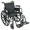 Drive Medical c416adfasv-elr Cirrus IV Lightweight Dual Axle Wheelchair with Adjustable Arms