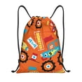 thumbnail image 1 of Xecao Monster Truck Pattern Sports Drawstring Backpack - String Swim Gym Bag with Wet Proof Pocket for Women&Men-Small, 1 of 6