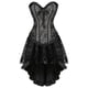 thumbnail image 1 of Women Sexy Lace Floral Corset Dress Victoria Vintage Corset Top Waist Cincher Bustier Gothic Asymmetrical Skirt Set Xs-6xl, 1 of 5