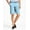 Sky Blue, variant on Ma Croix Mens Twill Chino Shorts with Belt Flat Front Modern Fit
