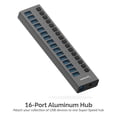 thumbnail image 2 of Concentrador y cargador USB 3.0 de 16 puertos sabrent Concentrador y cargador USB, 2 of 2
