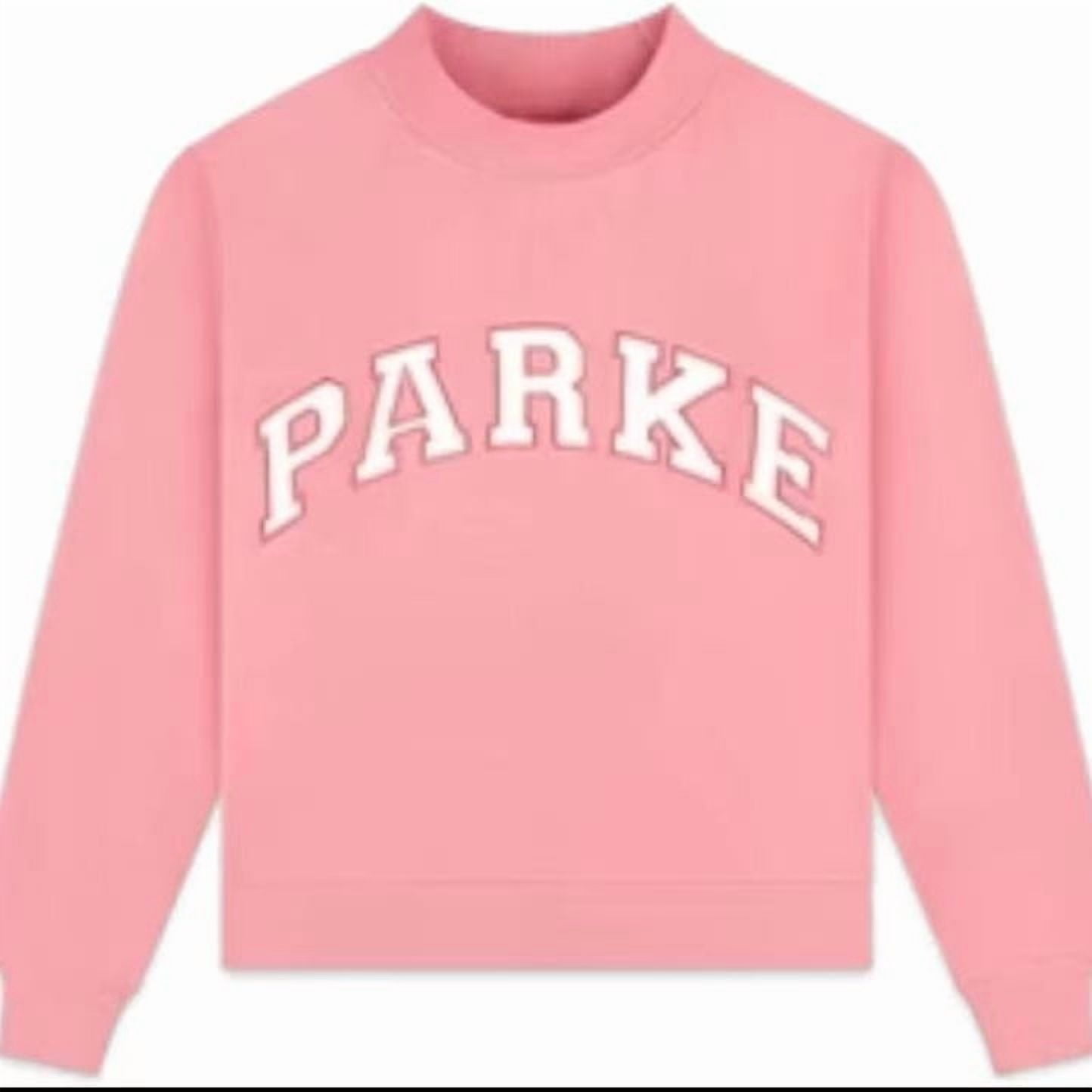 PARKE Unisex Printed Casual Crew Neck Hooded Sweatshirt