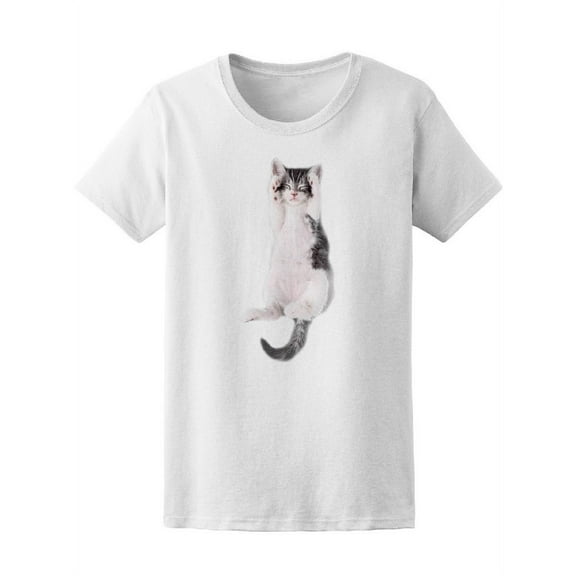 Cute Kitty Sleeping, Baby Kitten T-Shirt Women -Image by Shutterstock, Female Medium