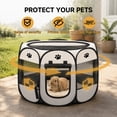 thumbnail image 2 of Dinosam Extra Large Cat Playpen,45" Pop-up Cat Cage with Side Pocket,Pet Playpen for Small Animal Indoor Outside Kitten Playpen 45" Diameter 23" Height, 2 of 7