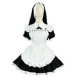 thumbnail image 2 of Awdenio Women's Dresses , Maid Decoration Female Lace Uniform Dress Short Sleeve Round Neck Dress, 2 of 5