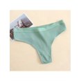 thumbnail image 4 of 6-Pack Multicolor Ladies Panties Sexy Thong Women Mid-Low Waist Ladies Comfortable Breathable T Panties Simple Women Thong Panties (S-2XL), 4 of 9