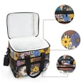 thumbnail image 6 of FORMRS Insulated Cooler Bag 24 Cans Capacity Soft Leakproof Lunch Box with Side Pockets, Beige Flowers, 6 of 7