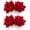 As Shown 1, variant on 2Pcs Bridal Hair Bun Clips Fabric Rose Flower Hair Combs Wedding Hair Styling Tool