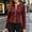 Wine, variant on Cropped Bomber Jacket Women Fall Zip Up Long Sleeve Coat for Women Plain Faux Leather Biker Slim Casual Outerwear Red S