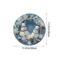 thumbnail image 3 of Wzzjkit Christmas Diatomite Placemat Washable Stain Counteractive Insulation Table Mat Christmas Print Table Decoration Insulation Mat Christmas Holiday Decoration, 3 of 6