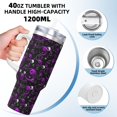 thumbnail image 3 of Salouo Yin Yang1 for 40oz Water Bottle with Handle & Flip Straw - Stainless Steel Vacuum Insulated Tumbler-Reusable Travel Coffee Mug- Gifts for Women & Men, 3 of 8
