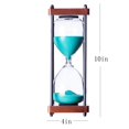 thumbnail image 3 of Reloj De Arena Grande Con Temporizador De 30 Minutos, Reloj De Arena Decorativo De Madera, Color Verde, 3 of 3