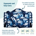 thumbnail image 3 of Wildkin Kids Weekender Duffel Bag for Boys and Girls, 22 Inch (Sharks Blue), 3 of 8