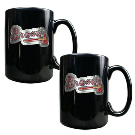 MLB Two Piece Black Ceramic Coffee Mug Set.