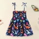 thumbnail image 1 of Vestido SDJMa para niñas y bebés, de verano, sin mangas, con tirantes y estampado gráfico, 1 of 8