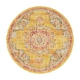 thumbnail image 3 of Unique Loom Penrose Collection Area Rug - Alexis (3' 3" Round Gold/Gray), 3 of 7