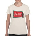 thumbnail image 2 of Officially Licensed Coca-Cola Vintage Bottle & Sign Retro Women's T-shirt, 2 of 3