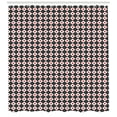 thumbnail image 3 of Ambesonne Japanese Shower Curtain, Grid Stripes and Squares, 69"Wx75"L, Vermilion Black White, 3 of 3