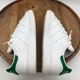 thumbnail image 5 of Ad-id-as Originals Stan Smith White Green Leather Athletic Shoes Size 4 M20605, 5 of 6