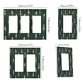 thumbnail image 2 of Yayeee Rocker Switch Wall Plate 1-Gang 4.6"x2.9" Home Decorative Outlet Cover, Dark Green Plants, 2 of 6
