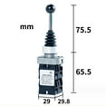 thumbnail image 2 of Bgsha 1 Pce Joystick à Bascule Contrôleur Auto-Réinitialisable Croix Rotative Interrupteur 2NO/4NO, 2 of 5