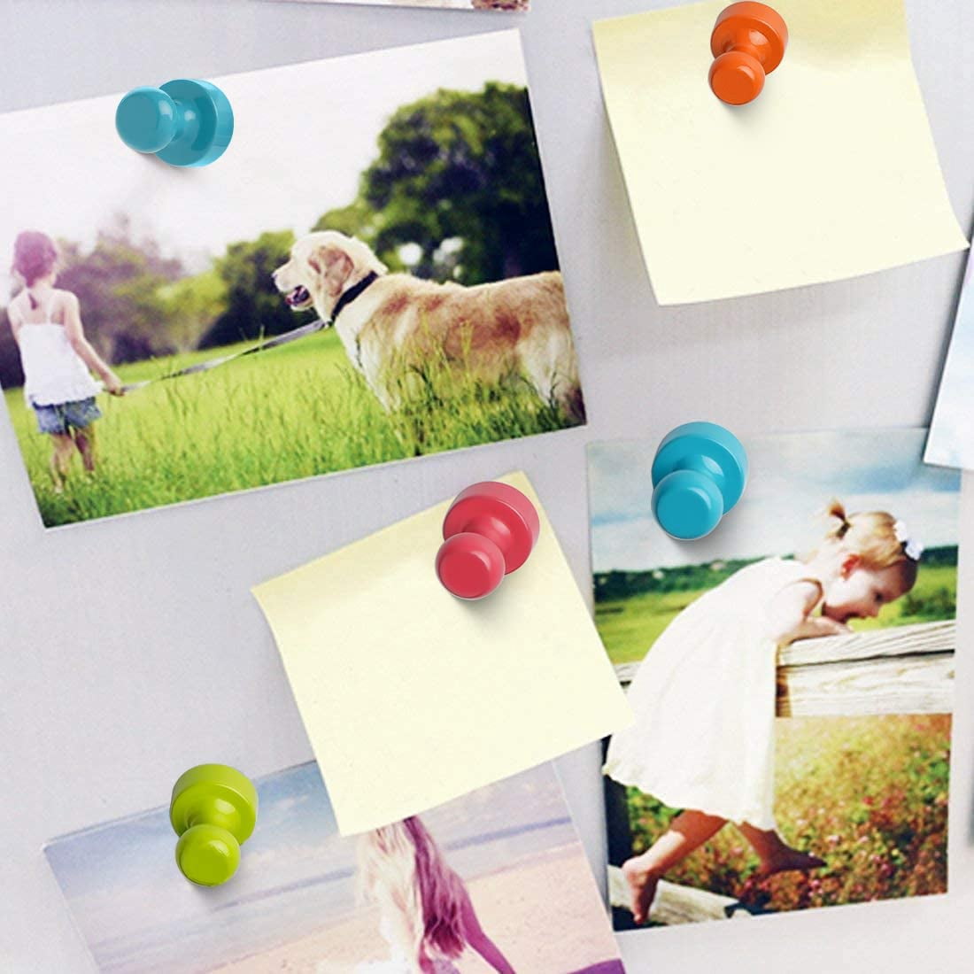 16Pcs Refrigerator Magnets Fridge Magnet, Whiteboard Magnets, Strong Metal Magnets for Kitchen, Office, School, Adults, Cruise Magnetic Decor (Multi Color)