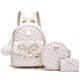 thumbnail image 1 of Mochila IHAYNER IHAYNER Bowknot de piel a la moda para niñas, color beige, 1 of 9