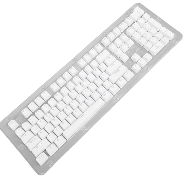Tecla De Teclado Alemán De 108 Teclas, Teclas De Teclado Mecánico Minimalista Con Tecnología Translúcida, Compatible Con Teclados 61 64 68 84 87 96 98 100 104 108, Para