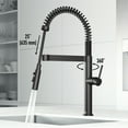 thumbnail image 4 of VIGO Edison Pro 20 in. Single Handle Pull Down Sprayer Kitchen Faucet in Matte Black-VG02052MB, 4 of 15
