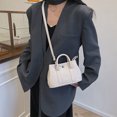 thumbnail image 4 of Bolso de hombro para mujer | Bolso de mano de cuero PU de moda | Bolso bandolera bandolera versátil Messenger | Correa ajustable | Estilo Casual Elegante | Se adapta a la billetera del teléfono, 4 of 5