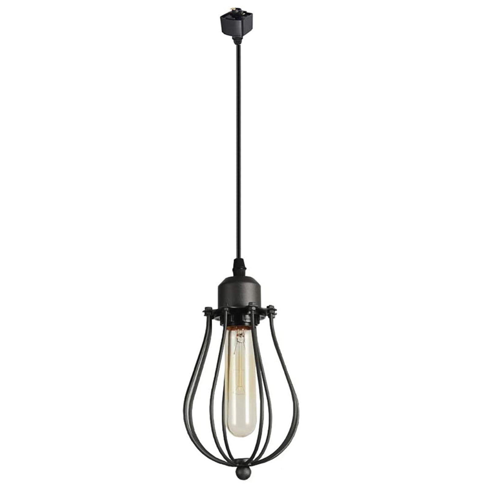 Kiven J Track Pendant Lightning, 1 Light Industrial J Track Light Heads