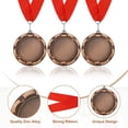 thumbnail image 3 of Uxcell Award Medals Place Winner Medals with Red Ribbon Prize Medals for Competitions Sport Meetings Spelling s Bronze, 3 of 7