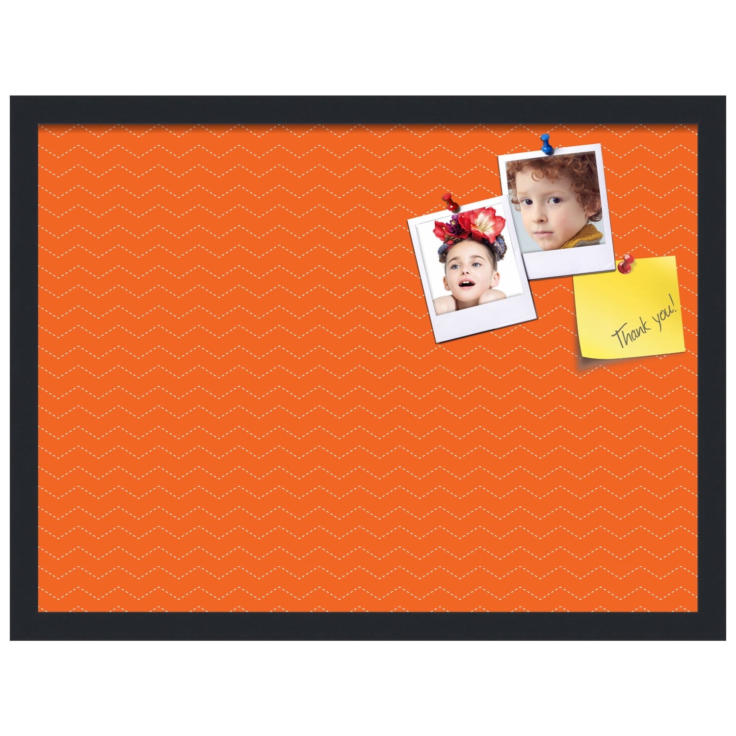 PinPix ArtToFrames 21x15 Custom Cork Bulletin Board    Poster Board Has a Fabric Style Canvas Finish, Framed in Satin Black (PinPix-517)