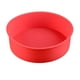 thumbnail image 1 of Zhuge Moldes para pasteles redondos de silicona, moldes antiadherentes para pasteles de 4 pulgadas, moldes para hornear para panqueques, rojo, 1 of 5