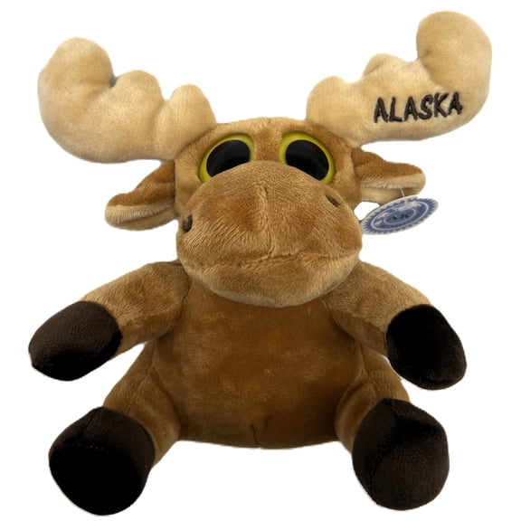 Alaskagift Ak Big Eye Moose Plush 6 Inch