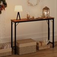 thumbnail image 7 of HOSSLLY Console Table with Outlets, Sofa Table with Charging Station, Industrial Entryway Table Foyer Table for Entryway, Front Hall, Hallway, Sofa, Couch, Living Room,Kitchen, Rustic Brown, 7 of 7