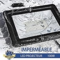 thumbnail image 3 of Reflector led reflector exterior 10w 20w 30w 50w 100w lámpara de pared reflector Ip68 impermeable jardín iluminación (blanco frío, 100w) Feliz Sencillez, 3 of 5