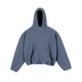 thumbnail image 1 of Sudadera con capucha para hombre, lisa, de manga larga, polar, de ancho corto, doble capa, estilo urbano occidental, sudadera con capucha, blusa de poliéster para hombre, 1 of 7